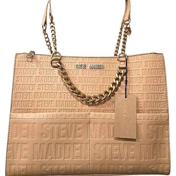 Steve Madden BTrot Logo Tote Bag- Camel